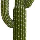 momoplant Artificial Cactus Succulent Plant, 24 Inch Tall Faux Fake Desert Cacti Plant with Black Planter for Home Garden Office Floor Decor