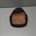 CLUCI Small Sling Bag for Women, Vegan Leather Fanny Pack Crossbody Bags for Women, Chest Bag With Guitar Strap (A-5 Black With Brown)