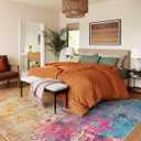 Lahome Modern Abstract Washable Living Room Rug, Colorful 8x10 Area Rugs for Bedroom Girls Kids Non Slip Low Pile, Large Soft Indoor Accent Carpet for Dining Room Table Home Decor
