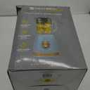 West Bend Timeless 5 Speed Multi-Function Blender, 48 oz Glass Jar, with Travel Cup (Blue Gold)