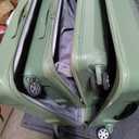 Traveler's Choice Pagosa Hardshell Expandable Luggage with Spinner Wheels, Green, 2-Piece Set (22/26)