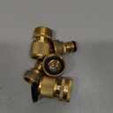 BILAL Quick Connect Hose Fittings, Garden Hose Quick Connect Kit, Solid Brass Standard 3/4 Inch GHT Thread Fitting No-Leak Water Hose Female and Male Adapter (5 pc Connect Set)