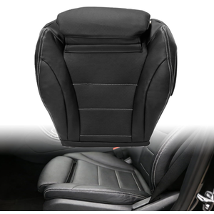 Priprilod Black Microfiber Leather Driver Side Bottom Replacement Seat Cover Compatible with Mercedes Benz C300 2015 2016 2017 2018 2019 2020 2021