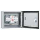 125 Amp 3P Dual Power Automatic Transfer Switch, 120/240V Generator Changeover Switch, with Metal Electrical Box for Outdoor and Indoor