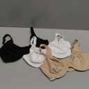 Fruit of the Loom Women's Multi-Pack Unlined Underwire Cotton Bra (36DD, Black Hue/Sand/White 86ck)