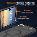 2 x Magnetic Case for iPhone Air 6.5'',[Compatible with Magsafe][Heavy Duty Shockproof] [Military Grade Drop Protection][Non-Slip] Rugged Durable 2-Layer Hard Bumper Phone Cover-Matte Black