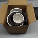 Nucookery Utensil Holder, Extra Large Ceramic Utensil Crock for Kitchen Counter, Stable Spatula & Flatware Organizer, Farmhouse Embossed Kitchen Decor, Set of 2 (Checkered)