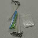 CandMak Candle Wick Kit - 60 Cotton Wicks with Tools for Making Thick, 6 inch Candles