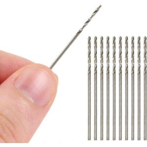 2 x 20 Pcs 0.5 mm HSS Micro Twist Drill Bit, Mini High Speed Steel Drill for Wood, Plastic, Soft Metal