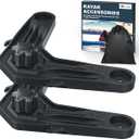 Kayak V Bracket, Fishing Kayak Accessories for Kayak Paddle Holder Cup Holder Multifunctional Kayak Rail Mount Accessories Release Your Hands While Fishing, 2Pack
