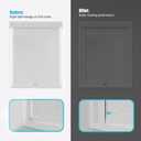 Light Blocking Strips, Light Blockers for Window Shades and Blinds, Block Light Along The Sides Blackout Side Tracks for Bedroom, White 4 Pcs