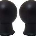 Royal Designs F-7012AB-2 Ball Finial, Antique Brass, Set of 2