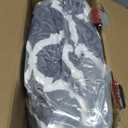 Homemate Heated Blanket Electric Throw - 50x60 Heating Blanket with 10 Fast Heat Levels 8 Hours Auto Off Soft Cozy Flannel Over-Heated Protection ETL Certification Keep Warming in Home (Grey Geometry)