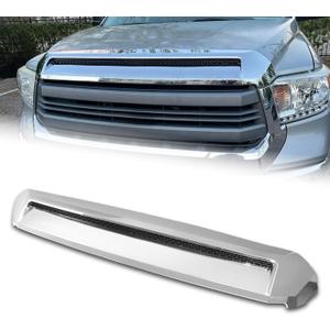 Front Upper Hood Bulge Molding Compatible with 2014-2021 Toyota Tundra, Replacement for TO1231102 Hood Scoop Grille Trim Molding Sliver