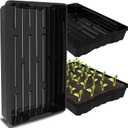 Gardzen 10 Pack Seed Trays, Reusable Plant Grow Trays, Ideal for Seed Starting, Microgreens, Indoor Gardening, and Greenhouse Plant Nurseries - No Drain Holes, 15.7" x 11.6"