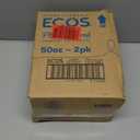 ECOS Laundry Detergent Liquid, 100 Loads - Dermatologist Tested Laundry Soap - Hypoallergenic, EPA Safer Choice Certified, Plant-Powered - Free & Clear, 50 Fl Oz (Pack of 2)