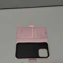 for iPhone 15 Pro Case Wallet with RFID Blocking Card Holder, PU Leather Kickstand Protective Flip Phone Cover Fit for iPhone 15 Pro 6.1", Rose Gold