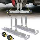 Wheel Alignment Tool with Connection Sheet, Premium Stainless Steel Toe Alignment Tool Plates for Car, Truck, SUV(Include 2 Measuring Tapes)