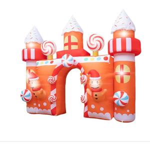 14FT Santa Inflatables Outdoor Decorations Gingerbread House Archway Christmas Giant Man Blow Up Yard Decor for Garden Lawn Outdoors 14FT Santa Inflatables Outdoor Decorations Gingerbread House Archway Christmas Giant Man Blow Up Yard Decor for Garden Lawn Outdoors