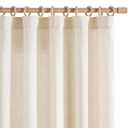 jinchan Linen Curtains 120 Inch Length 2 Panels Set Window Curtains for Living Room Bedroom Extra Long 10 Foot Farmhouse Drapes Aesthetic Decor Light Filtering Drapes, Back Tab Linen Natural, 50Wx120L (#Beige)