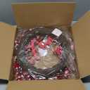 Waipfaru 20in Valentines Wreaths for Front Door, Valentine Wreath with Love Sign, Wreath with Red Wooden Heart Berries, Valentines Day Decorations