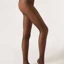 CALZEDONIA Woman's Diamond Sheer Tights (Black - Black)