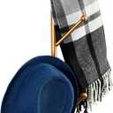 MyGift 2.5-Foot Gold Metal Tree Branch Style Wall Mounted Vertical Hat/Coat Hanging Rack (Gold-6 Hooks)