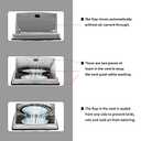 4-Inch External Extractor Wall Vent Cushioned Non Return Flap