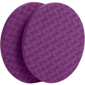 Yoga Knee Guard 2 pieces, foam Pilates Knee Guard Yoga Knee Guard Support Round Pads Anti slip Fitness Anti slip Pads. Suitable for offices, homes, knees, elbows, wrists, and hands (Purple)