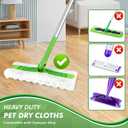 GLIMGLINT Heavy Duty Dry Sweeping Cloths Compatible with Swiffer Sweeper, Disposable Duster Mop Pads Refills for Floor Cleaning, Pet Hair, Dust and Dirt, Dry Cloths for Wood Floors, 100 Count