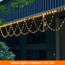 XIXIANGLIAN Globe String Lights, 13.1 Feet 138 LED Color Changing String Lights - 8 Modes, Waterproof Fairytale Lights for Party, Holiday, Wedding Decoration. (Multicolor, USB)