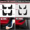 4Pcs Mud Flaps for Tesla Model Y 2025-2026 Accessories, No Drilling, Scratch-Resistant All Weather Protection,Thicker Version Mudflaps for Tesla New Model Y 2025 2026, Black