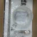 XiNBEi Lighting Table Lamp USB Desk Lamp with Fabric Shade, Modern Bedside Iron Lamp Brushed Nickel Finish for Bedroom Living Room & Office XB-TL1230-BN