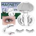 BEYELIAN Magnetic Eyelashes with Applicator, Upgrade Soft Magnetic Lashes Portable Magnetic Eyelashes Natural Look, Reusable, No Glue Needed Fales Eyelashes for Eye YT25 (All-In-One & Comfortable)