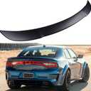 Rear Matte Black Spoiler Wing Compatible with 2011-2021 Charger RT SXT Hellcat Style Trunk Spoiler Wing