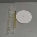 Dahey Headband Holder Metal Headband Organizer Hair Hoop Display Stand, Modern Hair Accessories Organizer Storage Hair Ropes Bracelets Bangles College Dorm Room Decor for Women and Girls, Gold