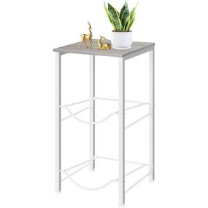 MOOACE 5 Gallon Water Jug Rack, 2 Tier Water Bottle Holder Organizer with Storage Shelves, Water Dispenser Stand Shelf for Office Kitchen Living Room, White