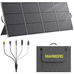 MARBERO 200W Portable Solar Panel for Power Station & DC Devices 200 Watt Foldable Solar Charger >23% High Efficiency IP68 Waterproof Compatible with Solar Generator for Camping RV Outdoor Cloudy