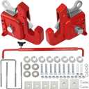 Quick Hitch System, Fit for Category 2 Tractors, Plough, Harrow, Cultivator, Seeder, lrrigation System, Fertilizer Spreader, Sprayer, Mowers, Bush Hogs, OE 102ST (Red)