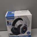 Ozeino 2.4GHz Wireless Gaming Headset for PC, Ps5, Ps4 - Lossless Audio USB & Type-C Ultra Stable Gaming Headphones with Flip Microphone, 40-Hr Battery Gamer Headset for Switch, Laptop, Mobile, Mac (Black and White)