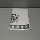 Artoid Mode Black White Buffalo Plaid Xmas Trees Joy Christmas Kitchen Towels Dish Towels, 18x26 Inch Seasonal Winter Decoration Hand Towels Set of 2