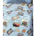 Jay Franco Kids Sheet Set with Fitted, Flat Sheets & Pillow Cover - Ultra-Soft Bedding with Pillowcase for Room Decor, Multi - Cars, 3 Piece Twin