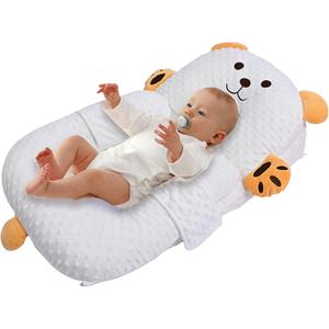 2026 Baby Lounger for Newborn, Baby Lounger for Home and Travel, DIY Breathable Soft Cotton Infant Lounger, Newborn Babies Essentials Gifts