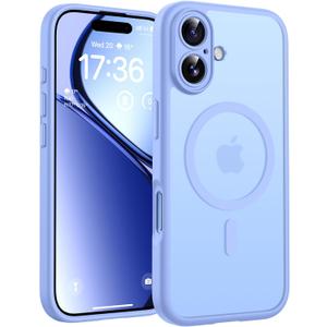 TOCOL for Phone 17 Case, Compatible with Magsafe Charger, Full Camera Protection, Drop Protection, Translucent Matte Phone Case for Phone 17 6.3 inch (Light Blue)