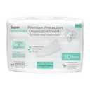 Overnight Diaper Leak Stopper, Super Boosties Disposable Inserts, Use with Pampers Sizes 4-6, Honest Hybrid Diaper Cover Sz Medium/Large, Amazing Baby Cover Sz 3/4, 4.3x13 in, 30 Count