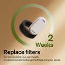 PETLIBRO 8 Packs Replacement Filters for Stainless Steel Cat Water Fountain PLWF003 & PLWF006, 4 Months Set of Replacement Filters fot Pet Water Fountain Stainless Steel