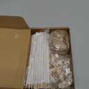 Sinload 50 Sets Guess the Dress Bridal Shower Games for Guests Wedding Shower Games Cards Water Soluble Pencils with Fun Heart Wooden Clip and 1 String Rope Wedding Party Supplies Games Ideas