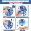 2026 Flying Orb Ball for Kids, Magical Hover Cosmic Space Boomerang Rotating Floating Mini Hand Drone Stocking Stuffer Xmas Toys for Girls Boys Teen Age 6 7 8 9 10+ Blue