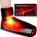 Red Light Therapy for Feet, Infrared Light Therapy Feet Wrap with 660nm 850nm Near Infrared, 5 Adjustable Brightness Timer, 3 Modes for Foot Ankle Heel, Up to Foot Size 12, Gift for Women Men
