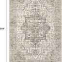 Area Rugs 9x12 Living Room: Washable Vintage Light Brown Rug